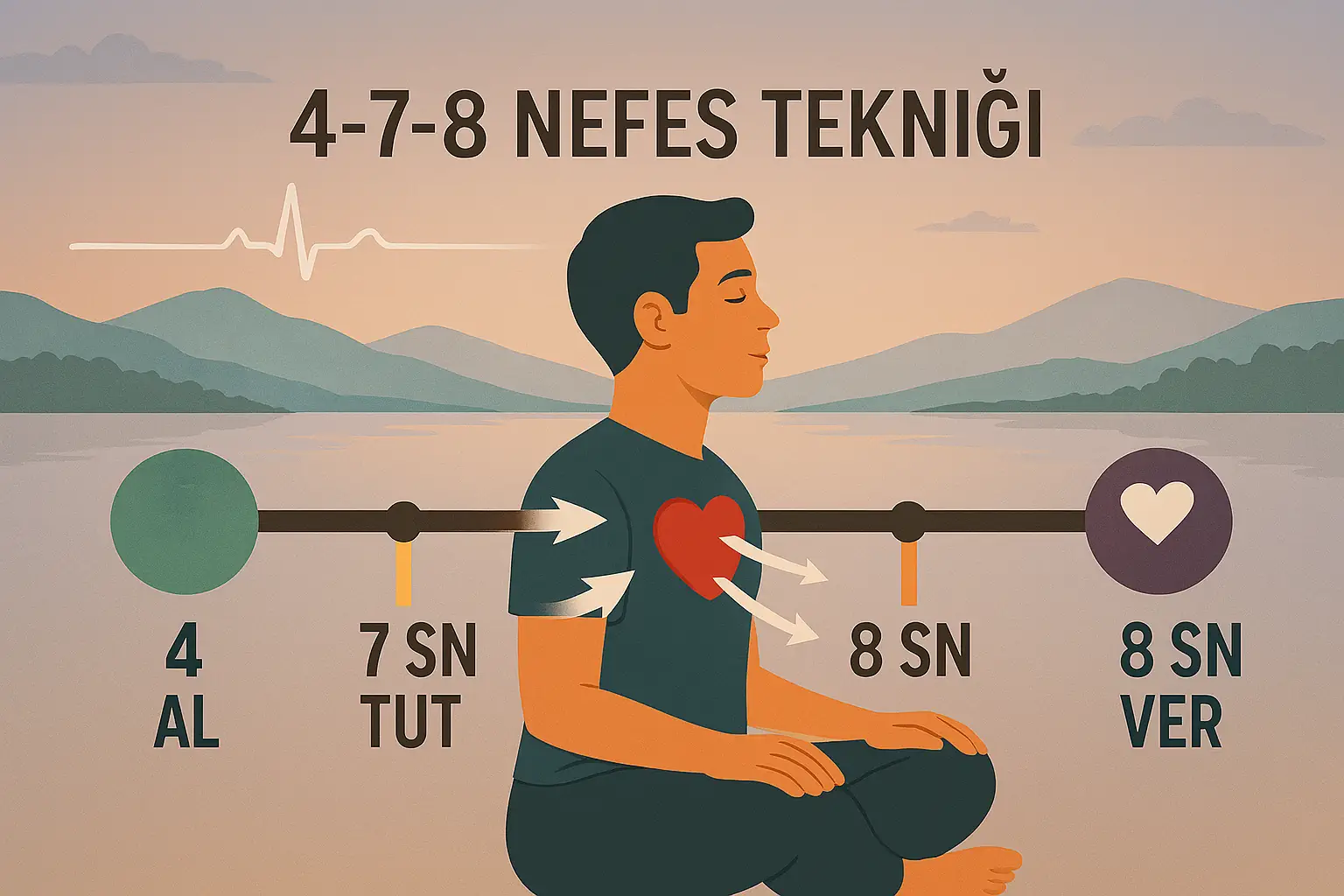 4-7-8 nefes tekniği adımları