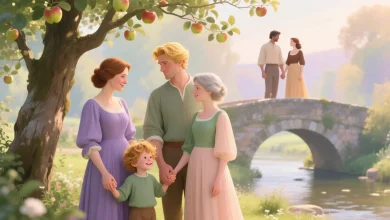 Çocukluk ve yetişkinlikte aile ve romantik bağlar sahnesi.