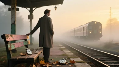 Günüm Boşa Geçmiş Gibi Hissediyorum duygusunu yansıtan pastel tonlarda melankolik, sinematografik ve sanatsal sahne.