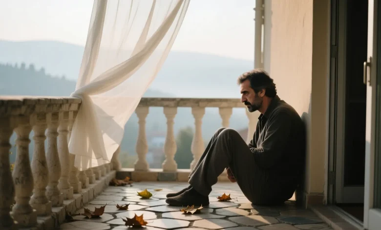 Sürekli aynı düşüncelerin dönmesini sembolize eden sakin sahne